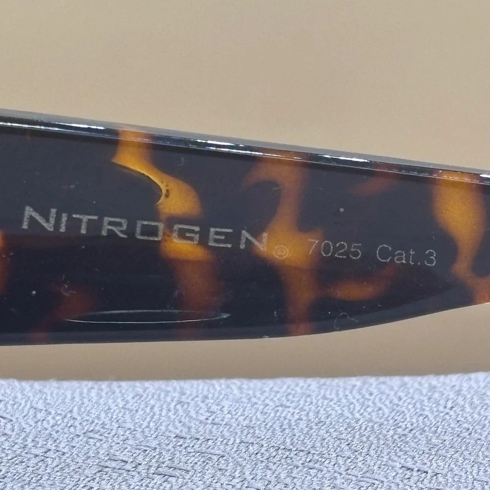 Nitrogen 7025 Tortoise Shell Wrap Sunglasses Brown Lens Sport Rectangular Mens